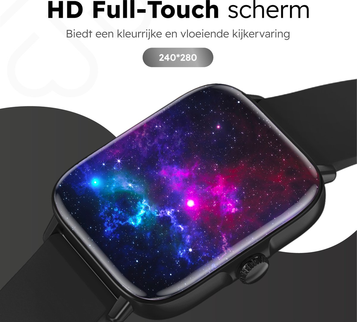 Bizoule CS3 Smartwatch Zwart