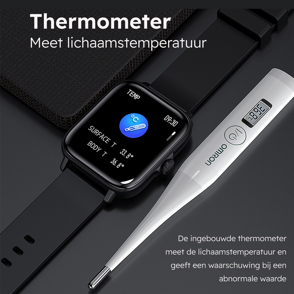 Bizoule CS3 Smartwatch Zwart