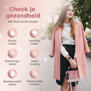 Bizoule Lunita Smartwatch 41mm Rosé-Goud