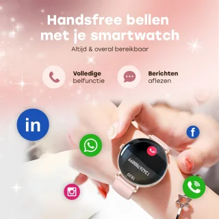 Bizoule Smartwatch Amor 41mm Rosé-Goud