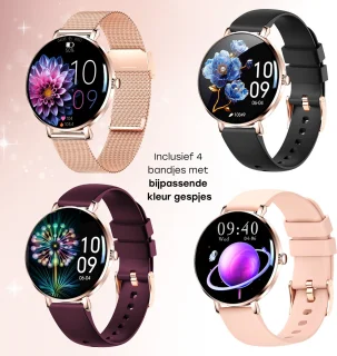 Bizoule Smartwatch Amor 41mm Rosé-Goud
