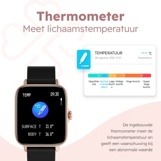 Bizoule Smartwatch CS3 Goud-Zwart