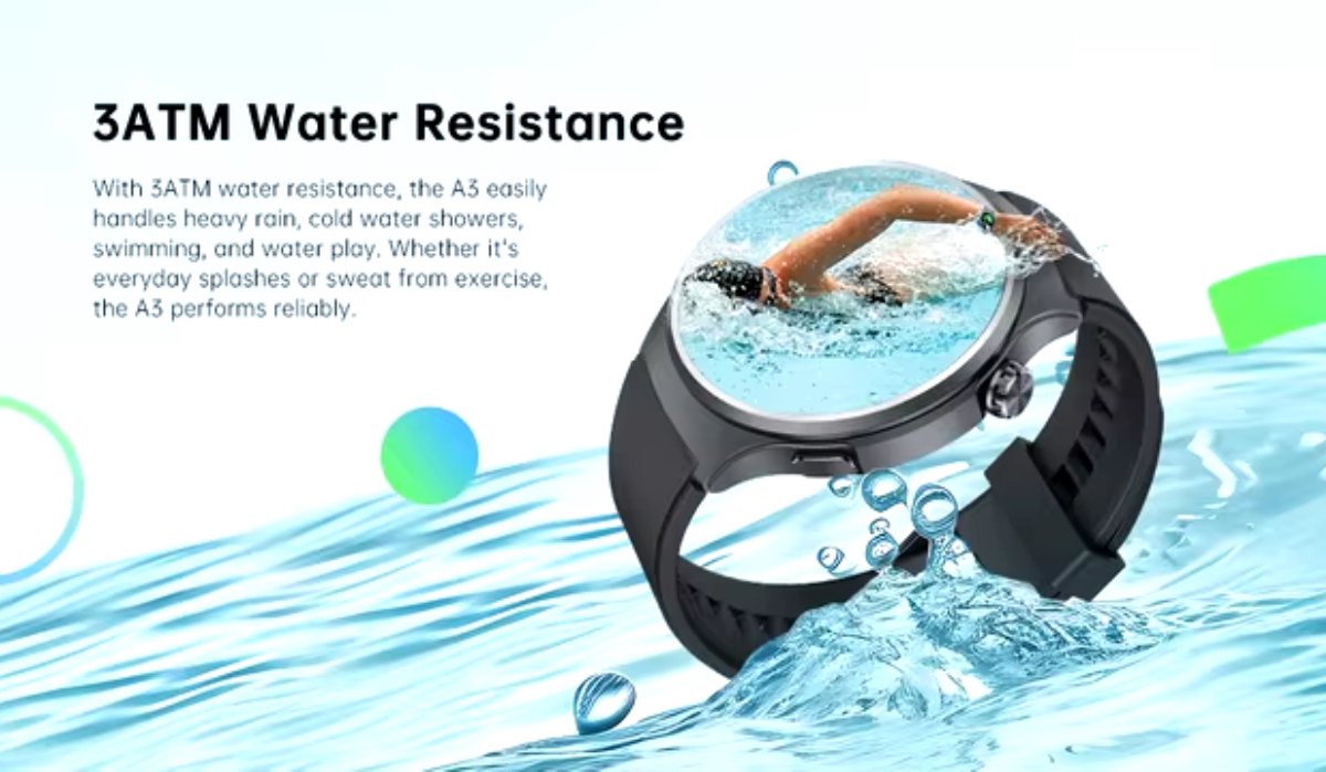 Black Shark A3 smartwatch 1.53" HD display