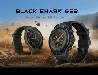 Black Shark GS3 smartwatch zwart GPS