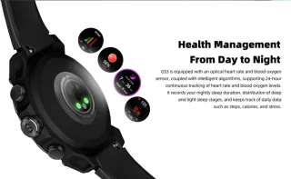 Black Shark GS3 smartwatch zwart GPS