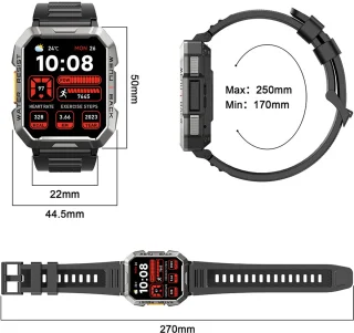 Blackview W60 heren smartwatch groen