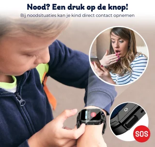 Bosstony Kinder Smartwatch GPS Horloge Android