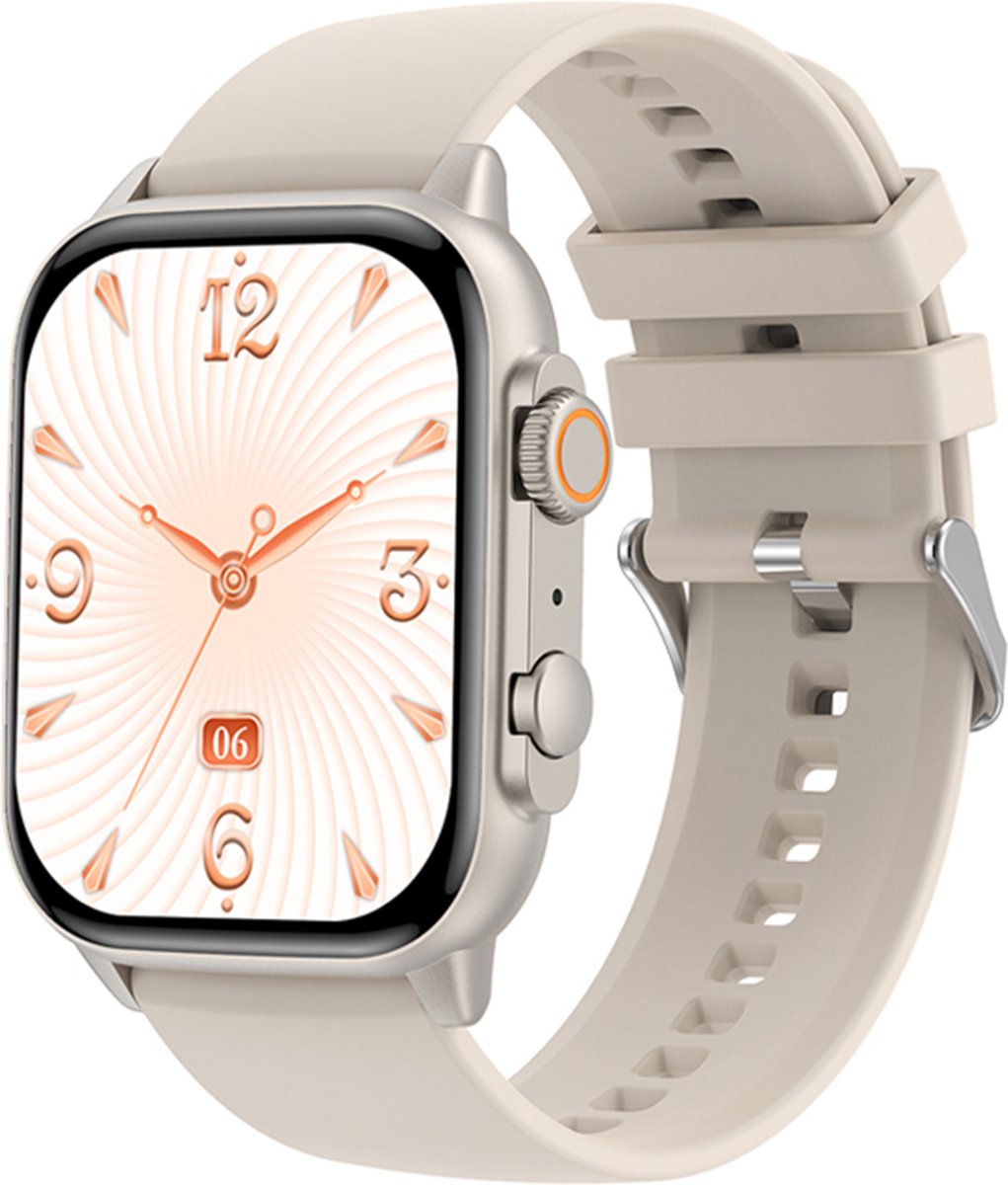De Cinturio Commander Smartwatch Zilver/Wit in één oogopslag