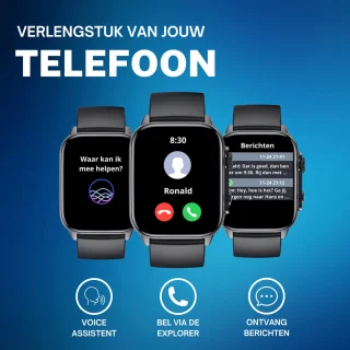 Cinturio Commander Smartwatch Zwart