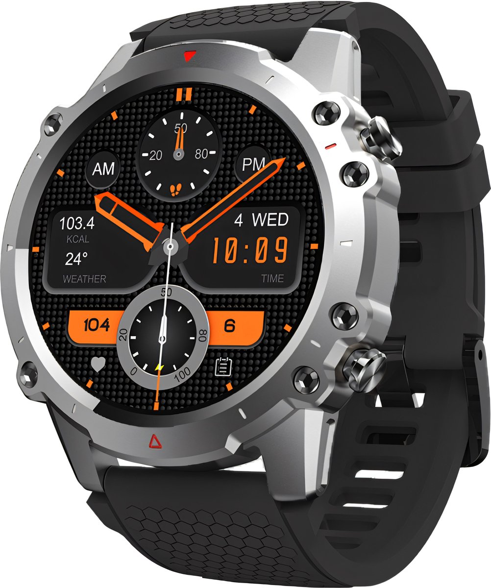 De Cinturio Explorer Smartwatch - Unisex - Met HD Scherm en Twee Bandjes in één oogopslag