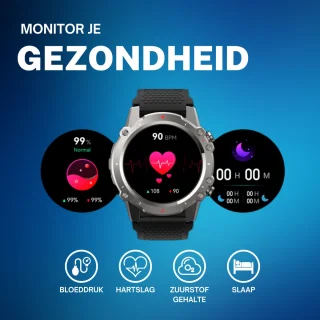 Cinturio Explorer Smartwatch - Unisex - Met HD Scherm en Twee Bandjes
