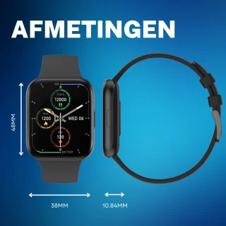 Cinturio SQ1 Combo Pack Goud & Zwart Smartwatch