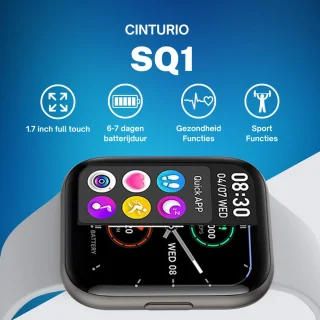 Cinturio SQ1 Combo Pack Smartwatch Goud Grijs