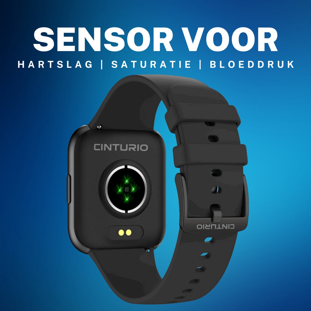 Cinturio SQ1 Combo Pack Smartwatch Zwart Grijs