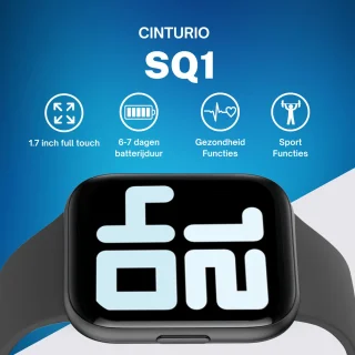 Cinturio SQ1 Smartwatch Zwart