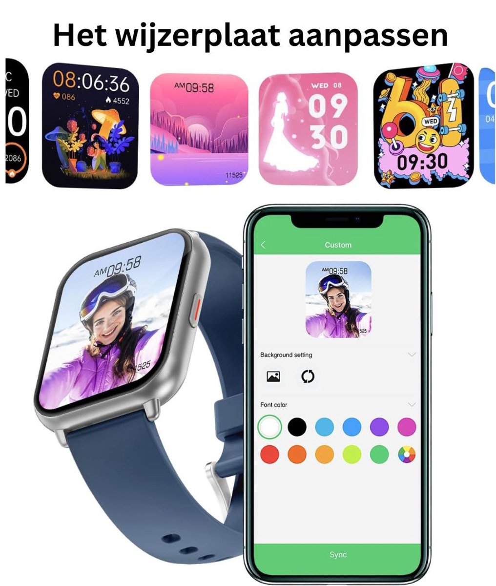 CLVP Sporthorloge Smartwatch Blauw