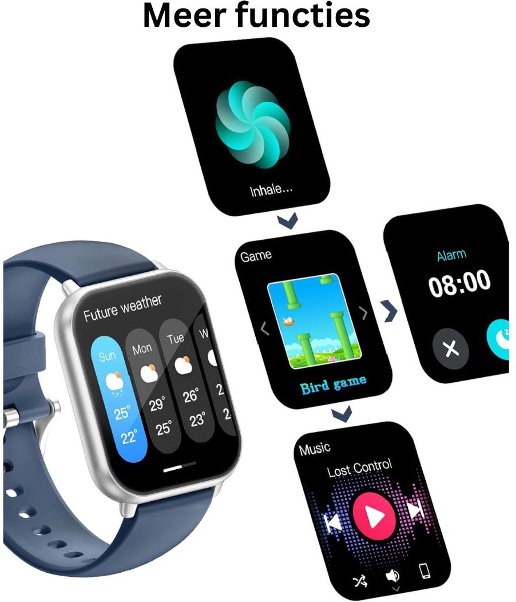 CLVP Sporthorloge Smartwatch Blauw