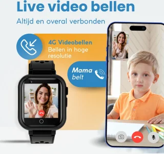 CosmoToys Smartwatch Kinderen 4G GPS Zwart
