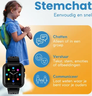 CosmoToys Smartwatch Kinderen 4G GPS Zwart