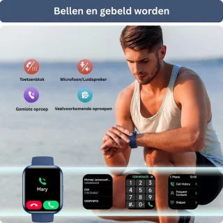 DailySupplies® Sporthorloge Smartwatch - Blauw