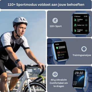 DailySupplies® Sporthorloge Smartwatch - Blauw