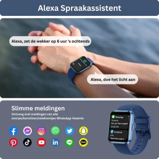 DailySupplies® Sporthorloge Smartwatch - Blauw
