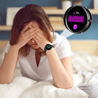 Dames smartwatch zwart 1,43 inch voor Android en iOS