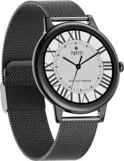 Darenci Feather Pro Smartwatch zwart staal