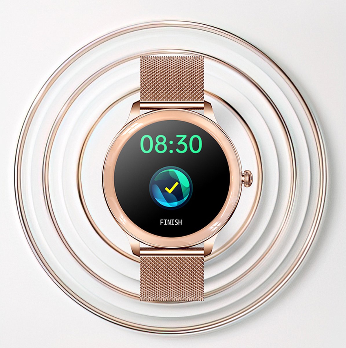Darenci Flair Pro Smartwatch Zwart Met Extra Bandje