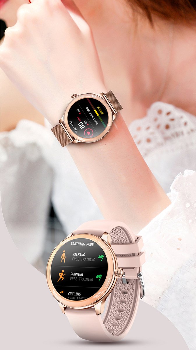 Darenci Flair Pro Smartwatch Zwart Met Extra Bandje