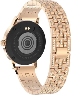Darenci LustreFit Luxe Smartwatch Roségoud Stalen Band