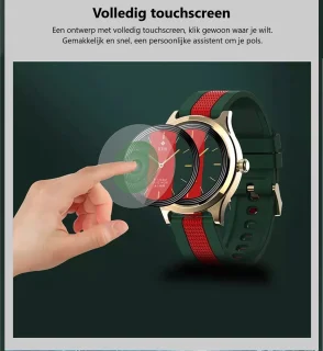 Darenci Majestic Smartwatch Zwart-Grijs/Zilver