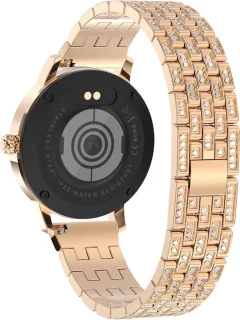Darenci Me Shine Pro Smartwatch Roségoud Stalen Band
