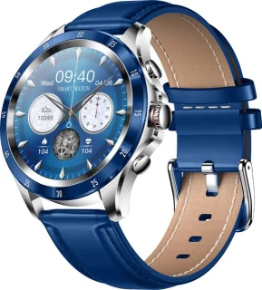Darenci Smartwatch Platinum Pro Heren Zilver Blauw