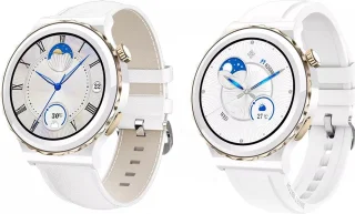 Darenci Snow Fit Smartwatch Heren Wit/Goud