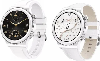 Darenci Snow Fit Smartwatch Heren Wit/Zilver