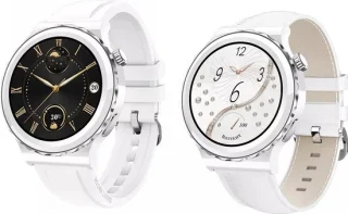 Darenci Snow Fit Smartwatch Heren Wit/Zilver