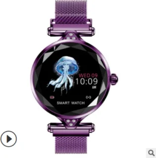 Darenci Sparkle Pro Smartwatch paars staal