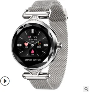 Darenci Sparkle Pro Smartwatch Stalen Band Zilver