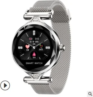 Darenci Sparkle Pro Smartwatch Stalen Band Zilver