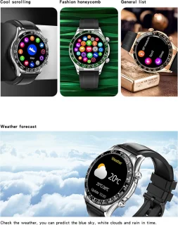Darenci Superior Pro Smartwatch Heren Zilver/Zwart
