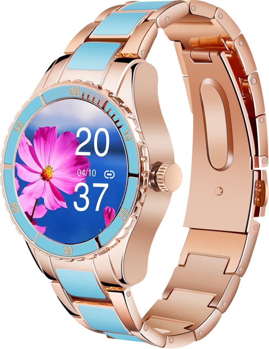 Darenci Timeless Smartwatch Blauw