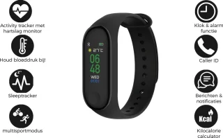 Denver BFH-240 - Fitnessband Zwart