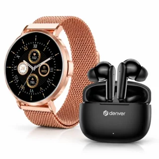 Denver smartwatch + earbuds