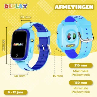 DEPLAY 4G KidsWatch GPS Horloge Blauw