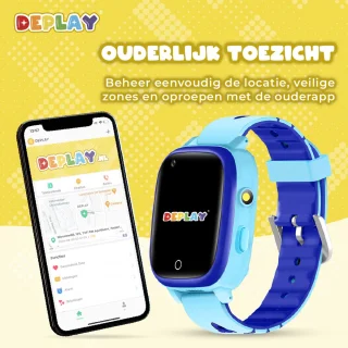 DEPLAY 4G KidsWatch GPS Horloge Blauw
