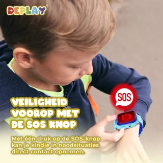 DEPLAY 4G KidsWatch GPS Horloge Blauw