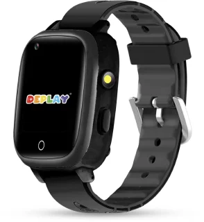 DEPLAY 4G KidsWatch GPS Kinder Smartwatch Zwart