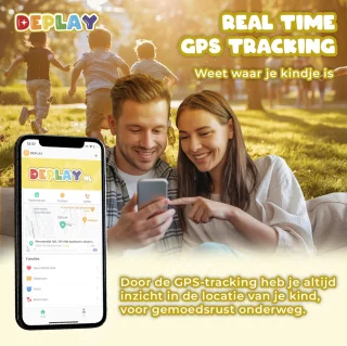 DEPLAY 4G KidsWatch GPS Kinder Smartwatch Zwart