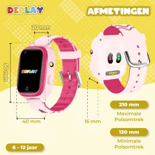 DEPLAY 4G KidsWatch Smartwatch Roze